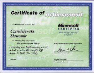 Projektowanie i wdrażanie Microsoft OLAP
